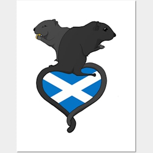 Gerbil Scotland (dark) Posters and Art